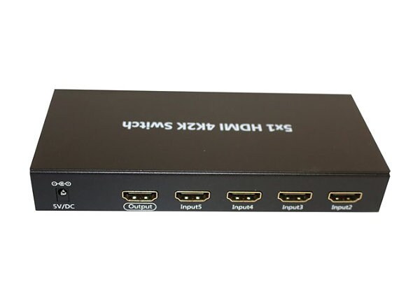 Bytecc HMSW501SMK 5x1 HDMI 4K2K Matrix Switch - video/audio switch