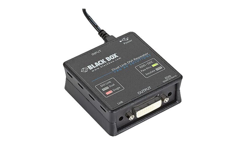 Black Box Dual-Link DVI Repeater - repeater - TAA Compliant