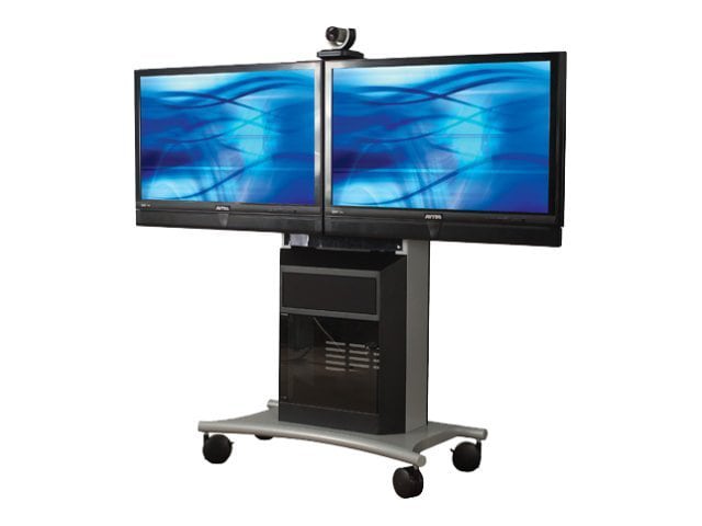 Avteq RPS Series 1000L - cart - for 2 LCD displays - powder coat