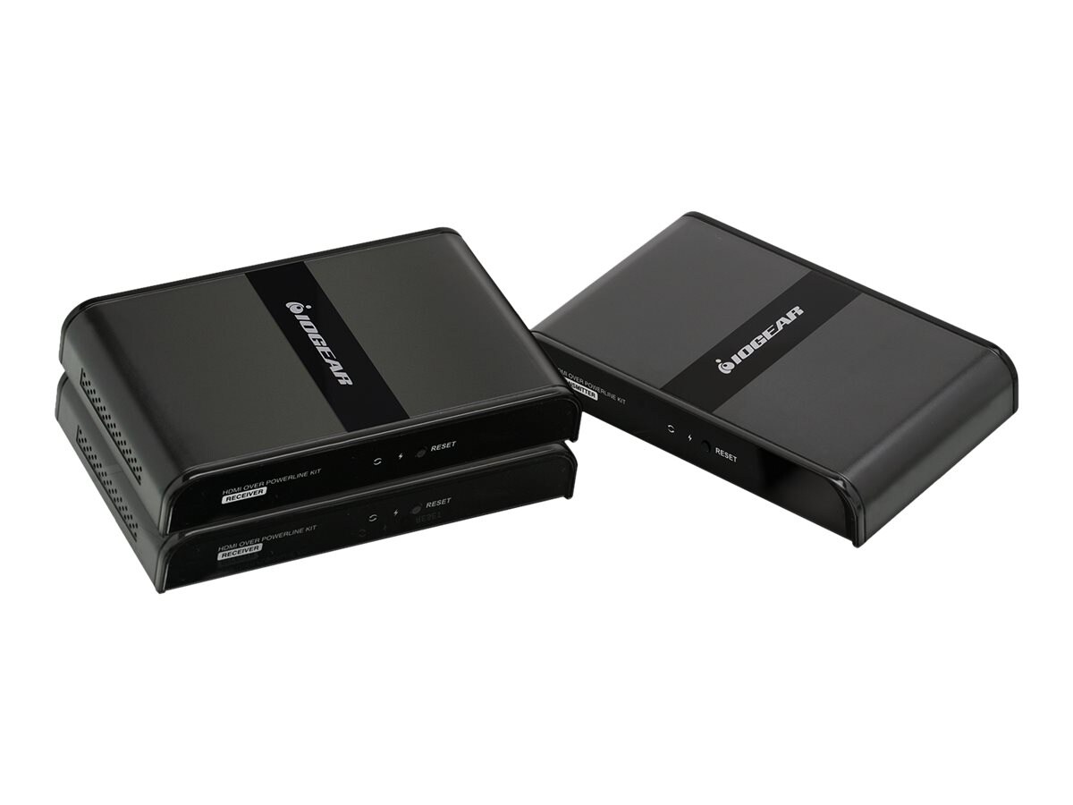 IOGEAR GPLHDPROK2 HDMI Over Powerline PRO Kit with 1 Additional Receiver -
