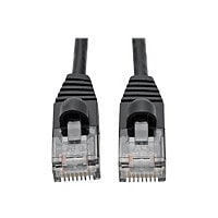Tripp Lite Cat6a Gigabit Snagless Molded Slim UTP Patch Cable M/M Black 1ft