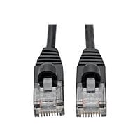 Tripp Lite Cat6a Gigabit Snagless Molded Slim UTP Patch Cable M/M Black 4ft