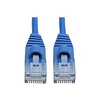 Tripp Lite Cat6a Gigabit Snagless Molded Slim UTP Patch Cable M/M Blue 4ft