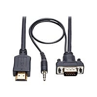 Eaton Tripp Lite Series HDMI to VGA + Audio Active Adapter Cable (HDMI to Low-Profile HD15 + 3.5 mm M/M), 6 ft. (1.8 m)