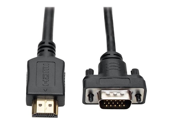 Begå underslæb elegant klimaks Tripp Lite HDMI to VGA Active Converter Cable, HDMI to Low-Profile HD15  (M/M), 1920 x 1200/1080p @ 60 Hz, 15 ft. - video - P566-015-VGA - Audio &  Video Cables - CDW.com