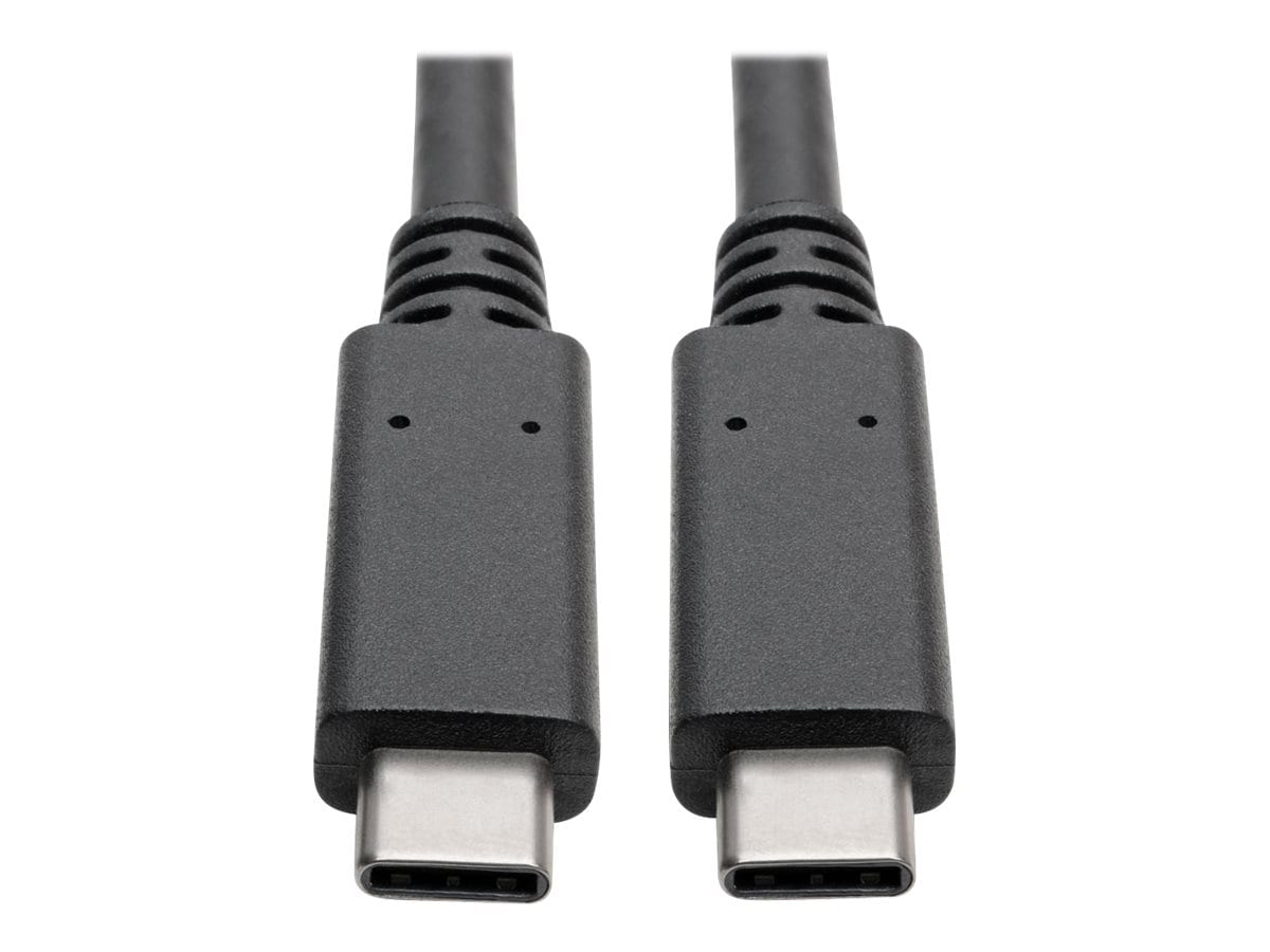 Eaton Tripp Lite Series USB-C Cable (M/M) - USB 3.2, Gen 2 (10 Gbps), 5A (100W) Rating, Thunderbolt 3 Compatible, 3 ft.