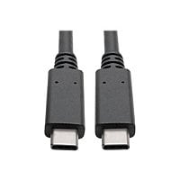 Eaton Tripp Lite Series USB-C Cable (M/M) - USB 3.2, Gen 2 (10 Gbps), 5A (100W) Rating, Thunderbolt 3 Compatible, 3 ft.