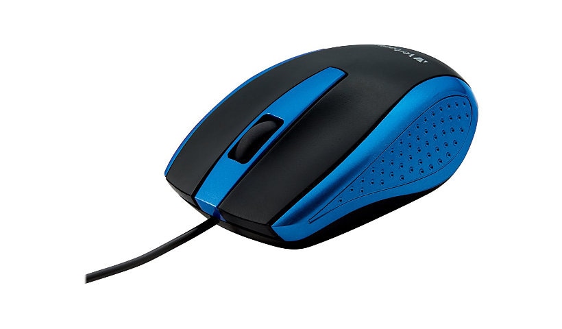 Verbatim Corded Notebook Optical Mouse - mouse - USB - blue