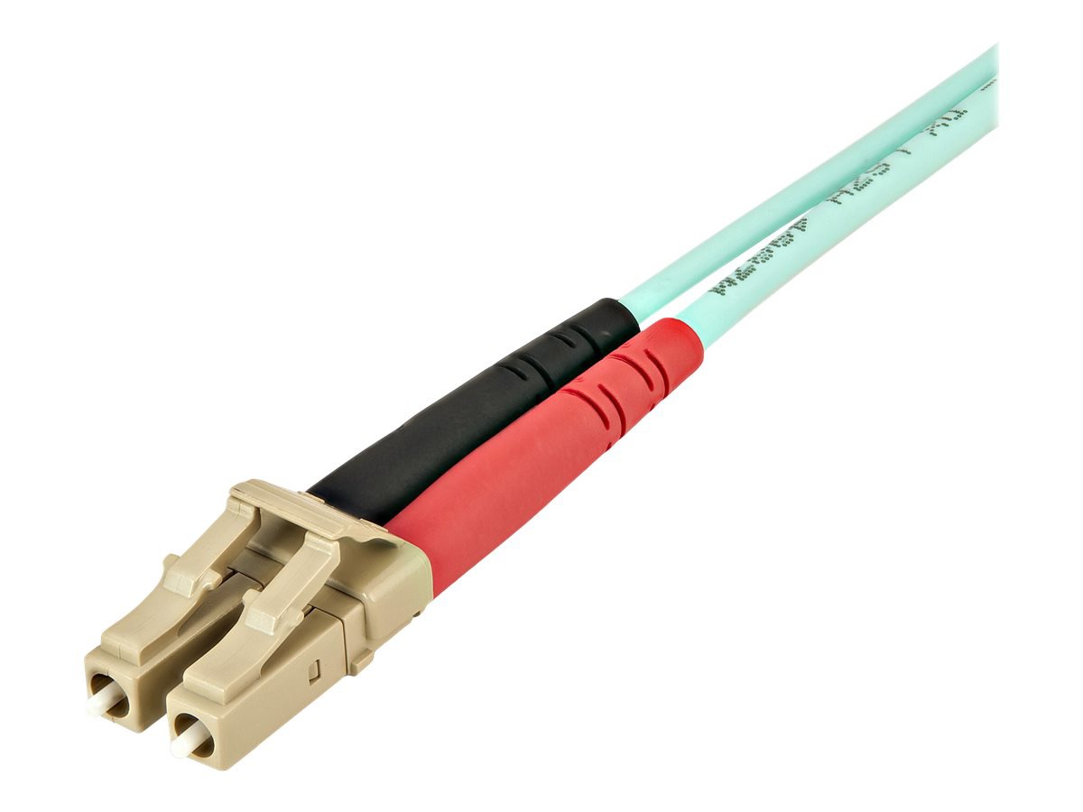 Thumbnail 2 of 9 for StarTech.com 2m (6ft) LC/UPC to LC/UPC OM4 Multimode Fiber Optic Cable, 50/125 µm, 100G, LSZH Fiber Jumper Cord