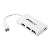 StarTech.com 4 Port USB C Hub - 3x USB-A/1x USB-C (USB 3.0 SuperSpeed 5Gbps) - Bus Powered - Compact
