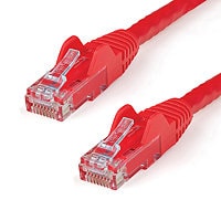 StarTech.com 14ft CAT6 Ethernet Cable Red Snagless UTP CAT 6 Gigabit Cord/Wire 100W PoE 650MHz