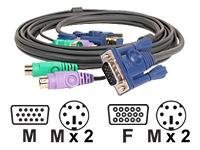 IOGEAR Micro-Lite - keyboard / video / mouse (KVM) cable - 10 ft