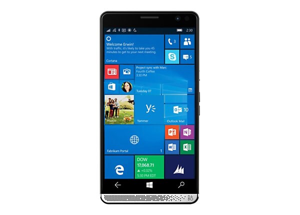 HP Elite x3 HP Graphite - 4G LTE, LTE Advanced - 64 GB - GSM - smartphone - 3-in-1