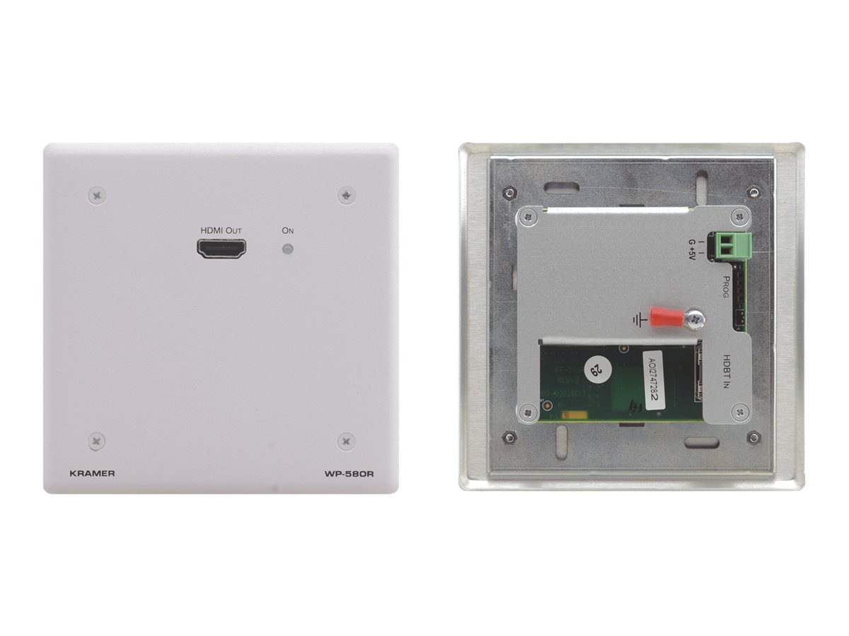 Kramer WP-580T Active Wall Plate - HDMI over HDBaseT Twisted Pair Transmitter - video/audio extender - HDBaseT