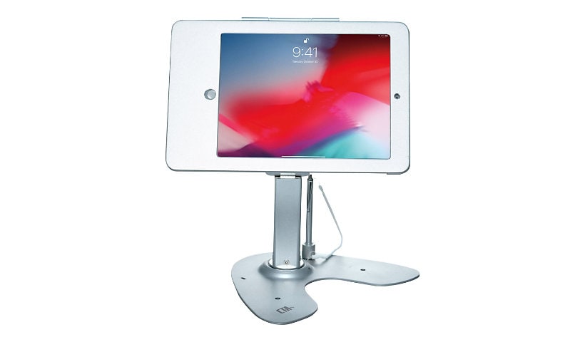 CTA Dual Security Kiosk Stand with Locking Case &amp; Cable - enclosure - Anti-Theft - for tablet