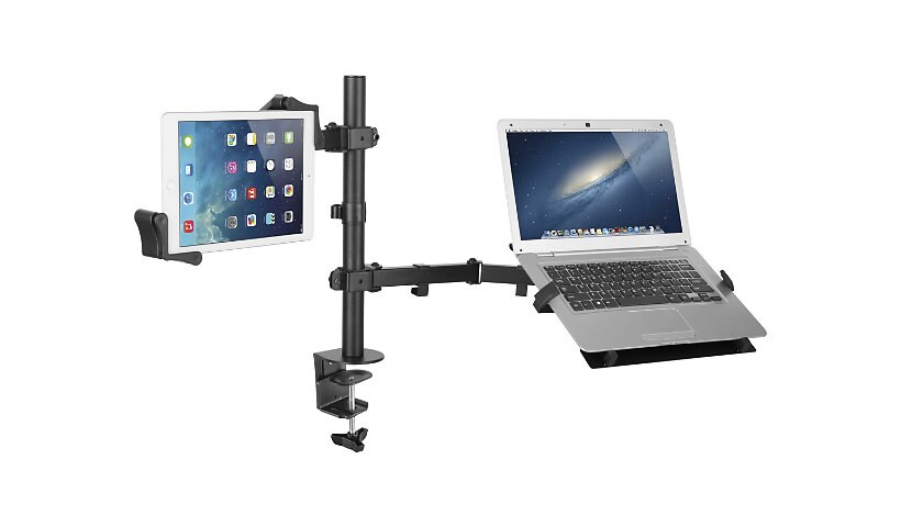 CTA Digital Articulating Height-Adjustable Laptop and Tablet Arm Mount - mo