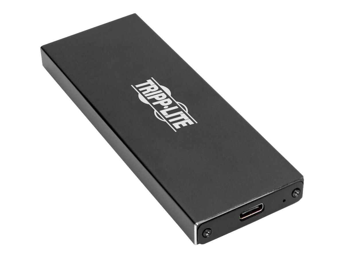 Tripp Lite USB 3.1 Gen 2 (10 Gbps) USB-C to M.2 NGFF SATA SSD (B-Key) Enclosure Adapter with UASP Support - storage