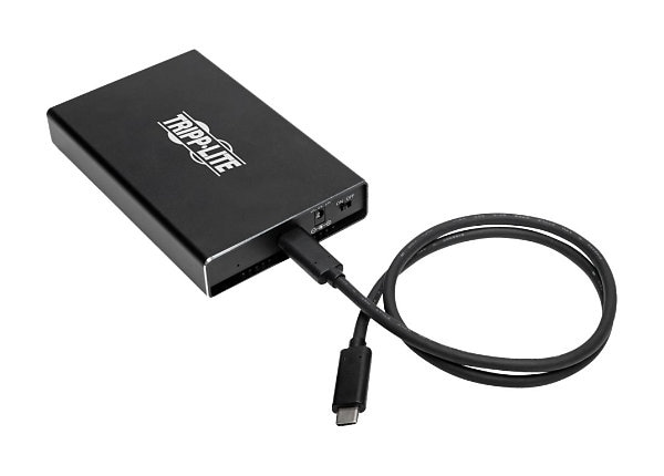 Tripp Lite USB 3.1 Gen 2 (10 Gbps) SATA SSD/HDD to USB-C Enclosure Adapter  with UASP Support, Metal Housing - storage - U457-025-SATAG2 - Storage  Mounts & Enclosures 