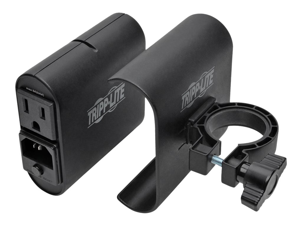 Tripp Lite AC/USB Charging Clip for Display Mounts w/ 2 USB Ports & 2 5-15R