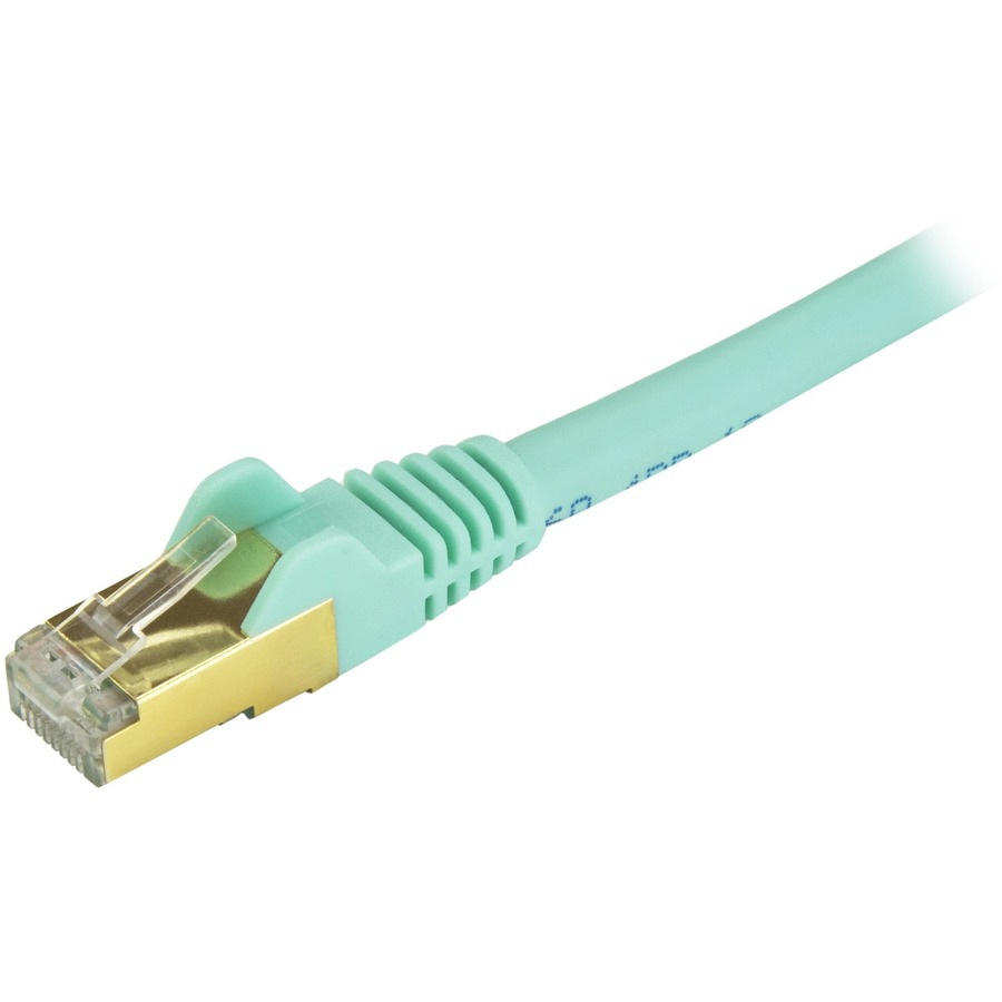 Thumbnail 3 of 3 for StarTech.com 8ft Aqua CAT6a Ethernet Cable - Snagless Shielded Ethernet Cable - CAT6a Network Patch Cable RJ45 - M/M