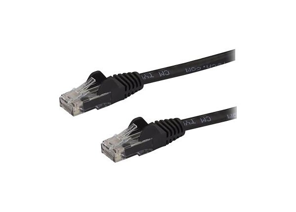 StarTech.com 125 ft Black Cat6 / Cat 6 Snagless Ethernet Patch Cable 125ft