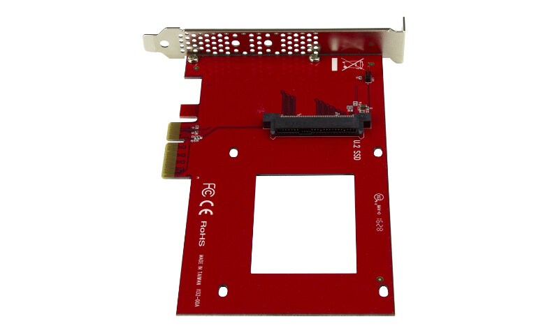 Startech.Com U.2 to PCIe Adapter - 2.5 U.2 NVMe SSD - SFF-8639 - x4 PCIe  PEX4SFF8639