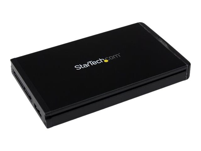 StarTech.com USB C Hard Drive Enclosure - 2.5 inch SSD HDD - works with S251BU31REM - Black Aluminum - USB 3.1 10Gbps -