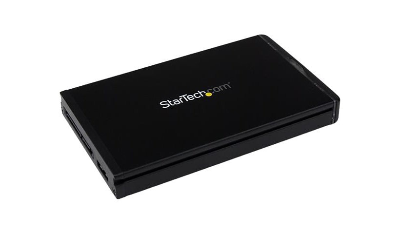 StarTech.com USB C Hard Drive Enclosure - 2.5 inch SSD HDD - works with S251BU31REM - Black Aluminum - USB 3.1 10Gbps -