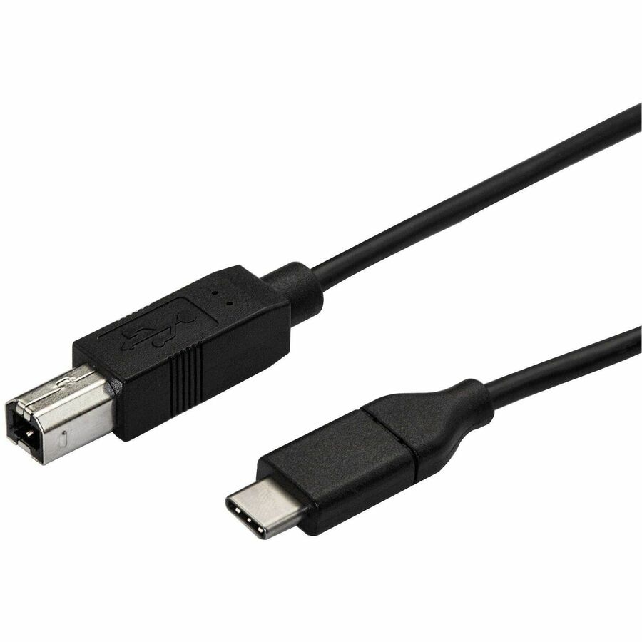 StarTech.com 1.6ft (50cm) USB-B to USB-C Cable, Data Cord, USB 2.0, USB-C Data Transfer Cable