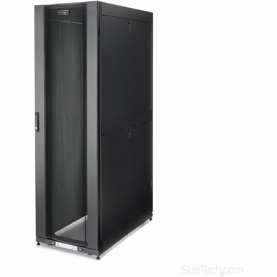 StarTech.com 4-Post 42U Server Rack Cabinet, Data Rack Cabinet for Computer/IT Equipment, Rack Server Cabinet w/ Casters