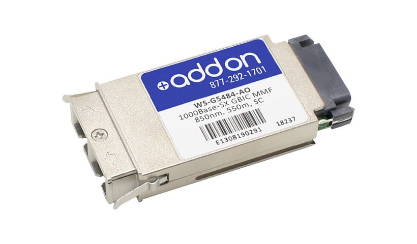 AddOn Cisco WS-G5484 Compatible GBIC Transceiver - GBIC transceiver module