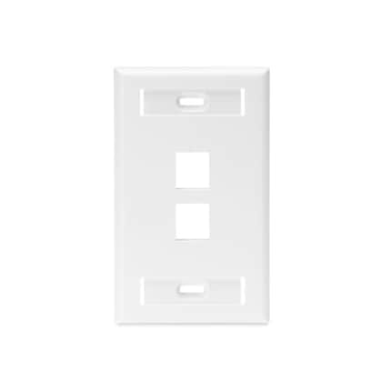 Leviton QuickPort Single-Gang mounting plate