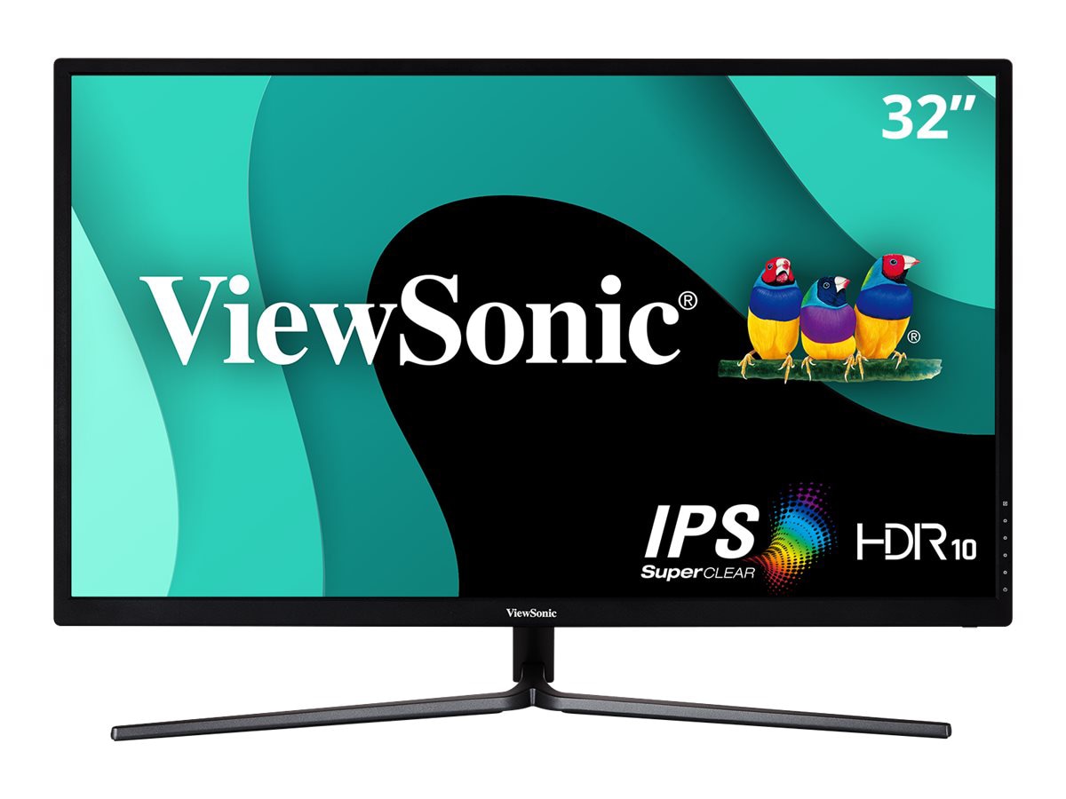 ViewSonic VX3211-2K-MHD - IPS WQHD 1440p Monitor with 99% sRGB Color Coverage, HDMI, VGA, DisplayPort - 250 cd/m² - 32"