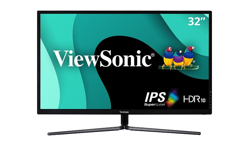 ViewSonic VX3211-2K-MHD - IPS WQHD 1440p Monitor with 99% sRGB Color Coverage, HDMI, VGA, DisplayPort - 250 cd/m² - 32"