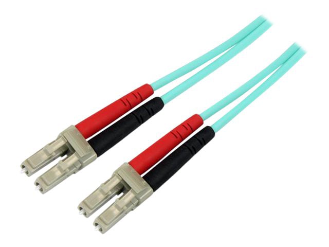 StarTech.com 3m (10ft) OM4 Multimode Fiber Optic Cable, LC/UPC to LC/UPC, LOMMF Fiber Patch Cord