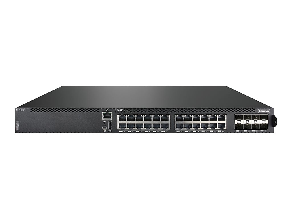 Lenovo ThinkSystem NE1032T RackSwitch - switch - 24 ports - managed - rack-mountable