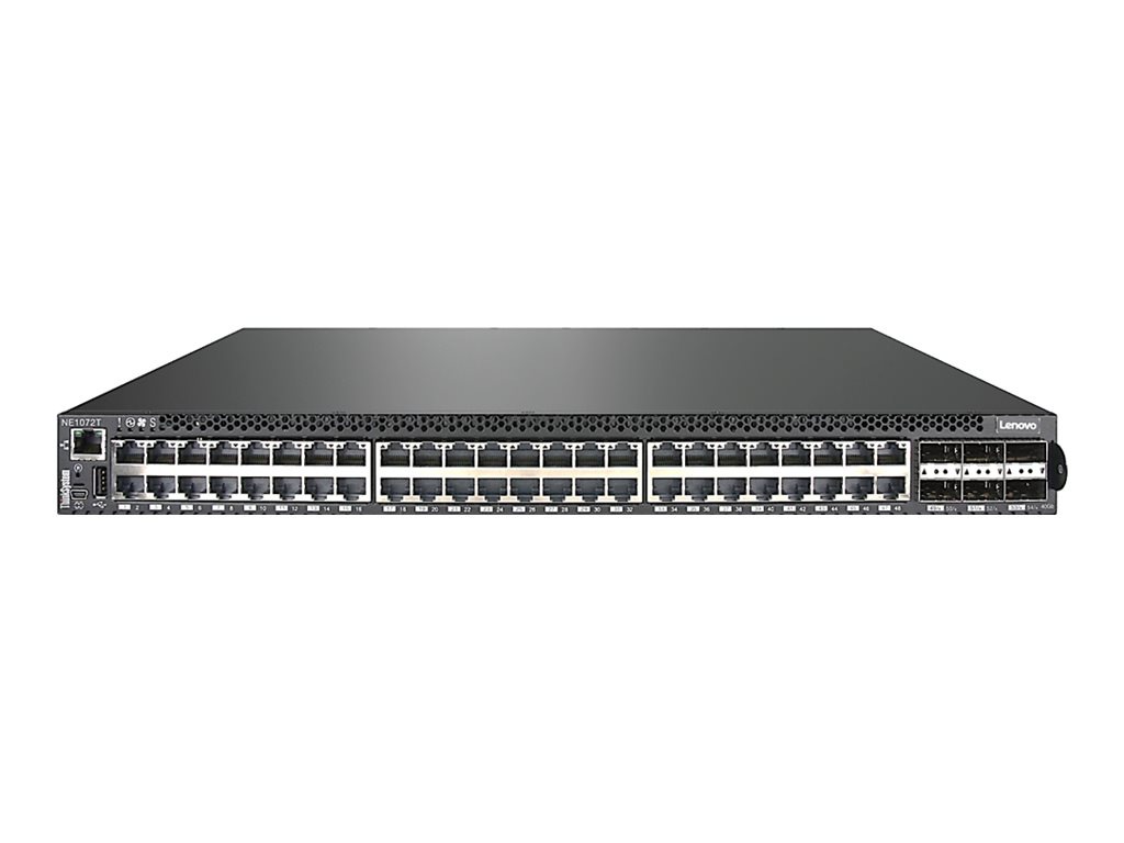 Lenovo ThinkSystem NE1072T RackSwitch - switch - 48 ports - managed - rack-mountable