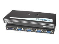 C2G 4-Port UXGA Monitor Extender - VGA Male Input Splitter - M/F
