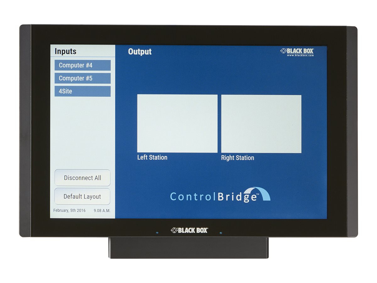 Black Box ControlBridge Touch Panel Desktop, 12" - video conferencing device - TAA Compliant