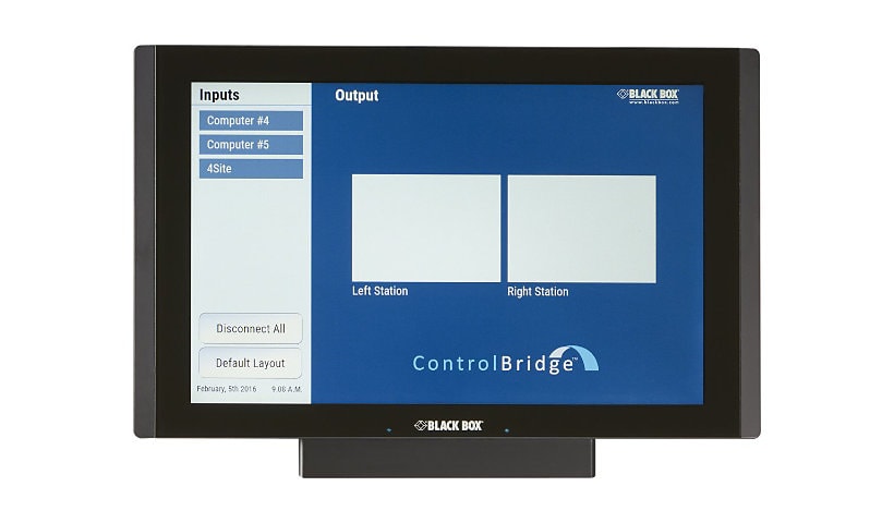 Black Box ControlBridge Touch Panel Desktop, 12" - video conferencing device - TAA Compliant