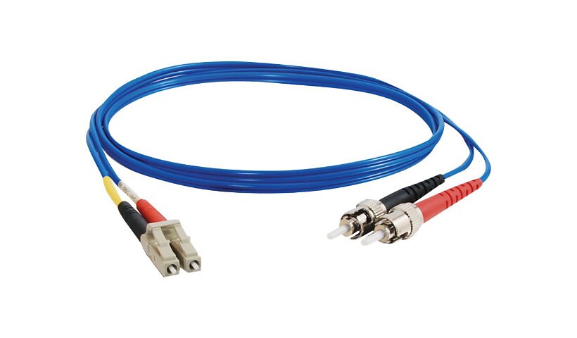 C2G 10m LC-ST 62,5/125 OM1 Duplex Multimode PVC Fiber Optic Cable - Blue -
