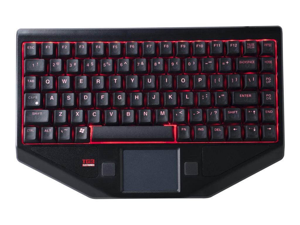 TG3 Electronics BLTX Series Mobile Data - keyboard - with touchpad - black
