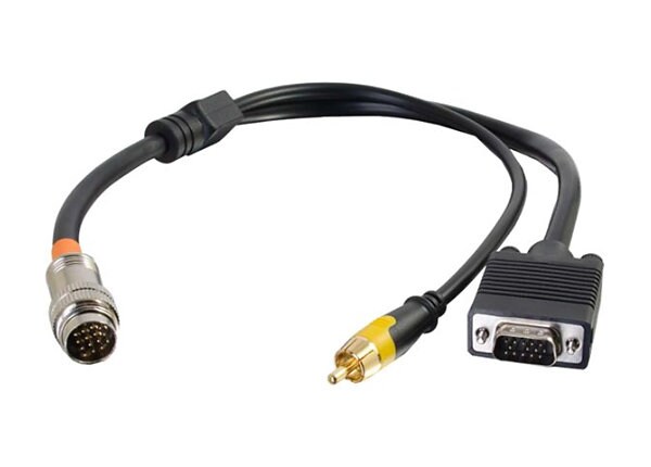 C2G RapidRun VGA and Composite Video Flying Lead - video cable - composite video / RGB - 45.72 cm