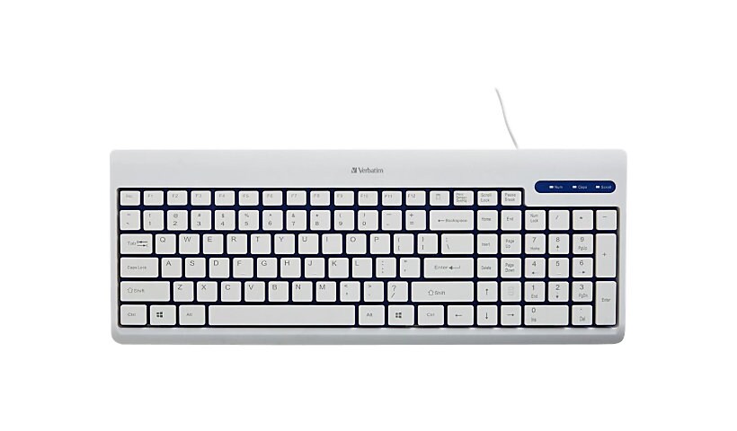 Verbatim - keyboard - white