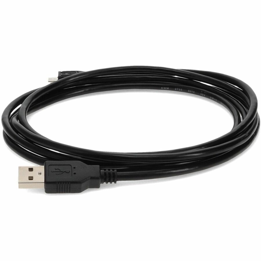 Thumbnail 3 of 9 for Proline 15ft USB A 2.0 Male to Micro-USB B 2.0 Female Black Cable