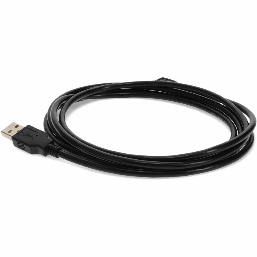 Thumbnail 4 of 9 for Proline 15ft USB A 2.0 Male to Micro-USB B 2.0 Female Black Cable