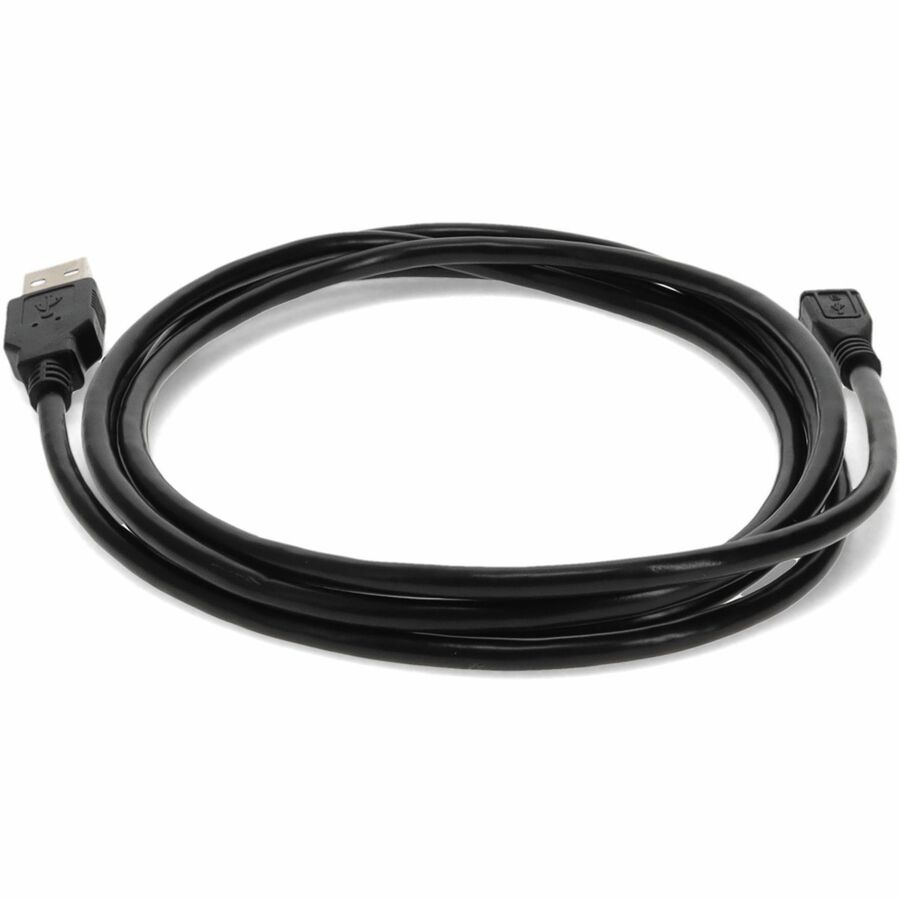Thumbnail 5 of 9 for Proline 15ft USB A 2.0 Male to Micro-USB B 2.0 Female Black Cable