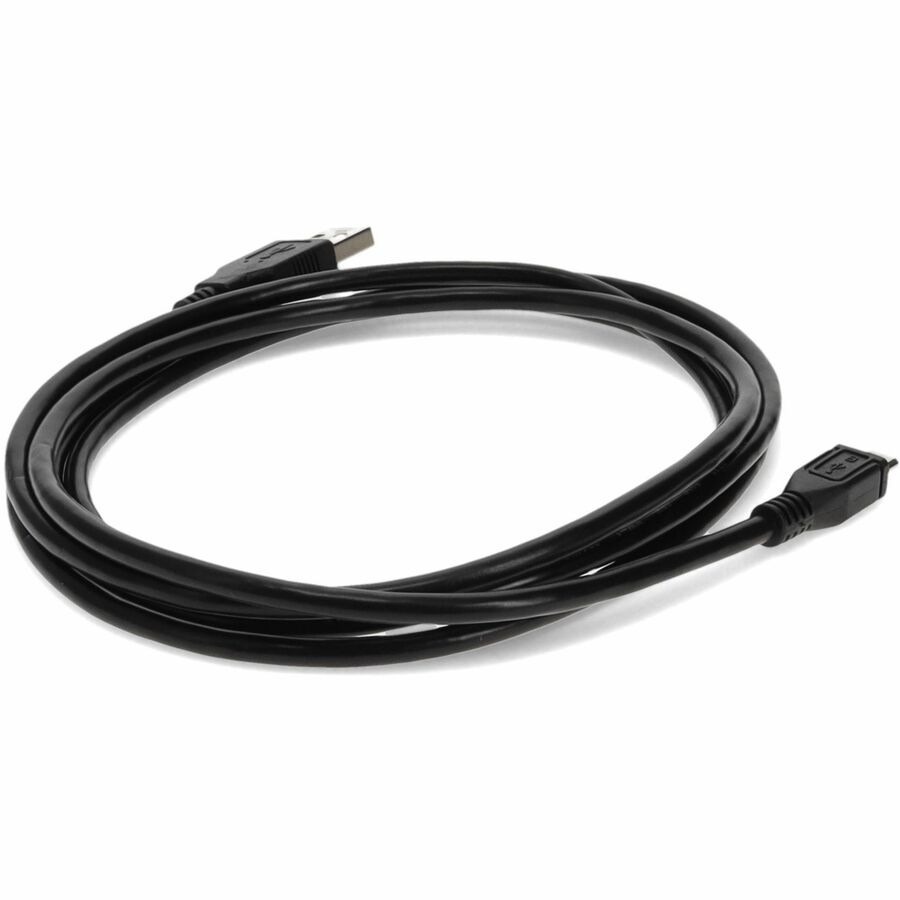 Thumbnail 6 of 9 for Proline 15ft USB A 2.0 Male to Micro-USB B 2.0 Female Black Cable