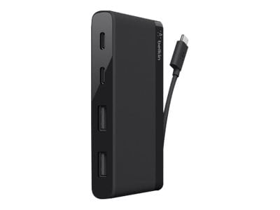 Belkin USB-C 4-Port Mini Hub - hub - 4 ports