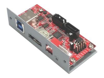 Addonics AD2HPMREU - storage controller (RAID) - USB 3.0 / eSATA 6Gb/s - eSATA 6Gb/s, USB 3.0